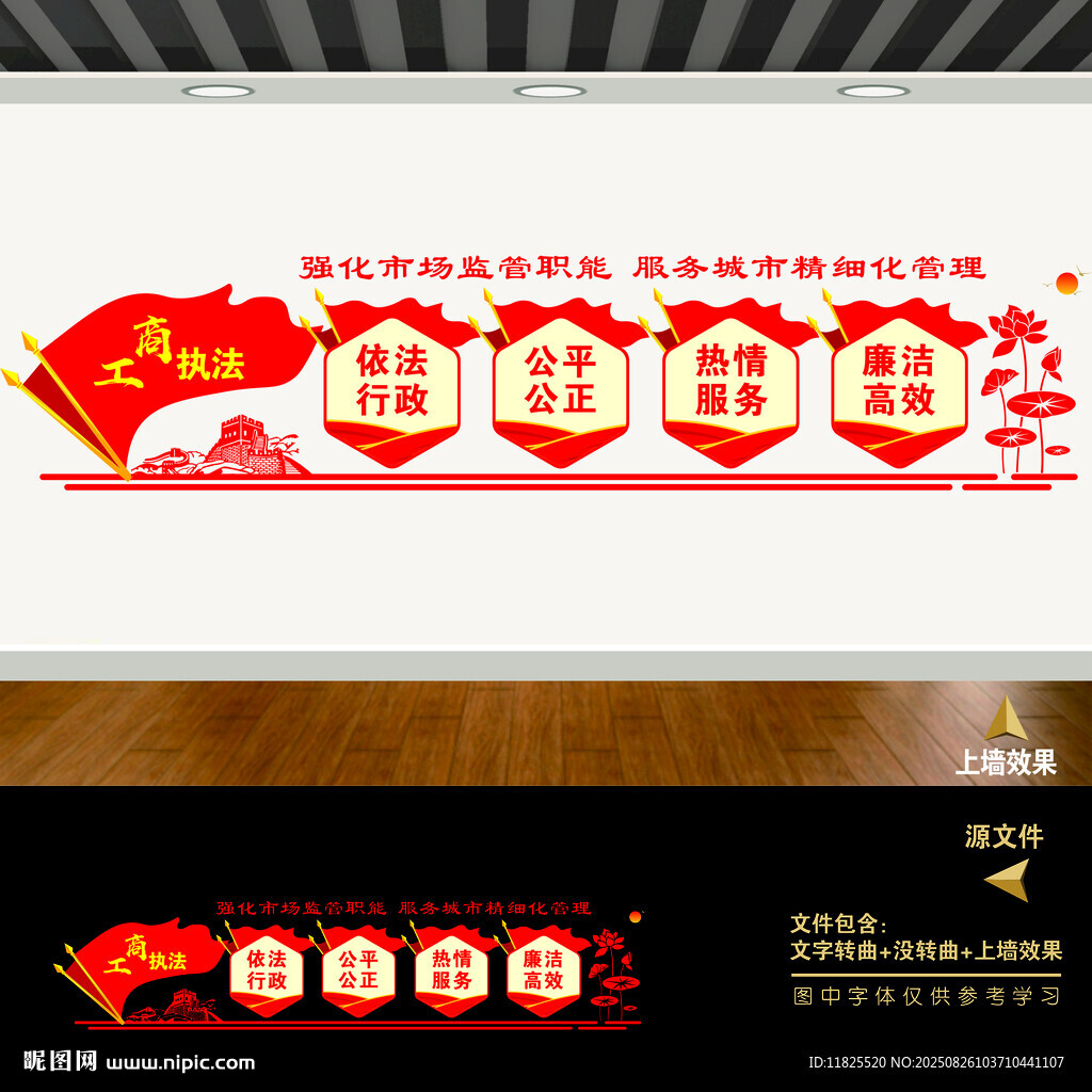 市場監(jiān)督管理局文化墻