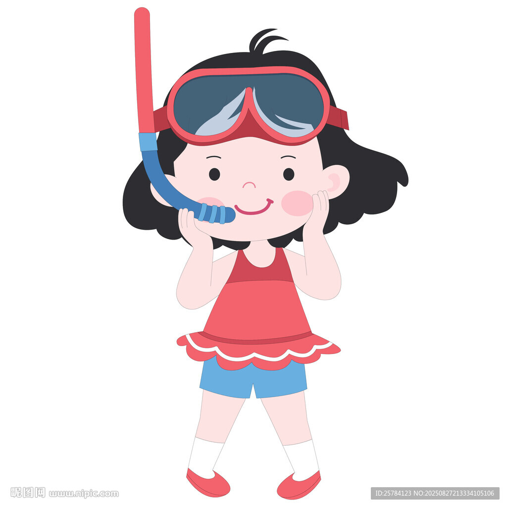開學(xué)季運(yùn)動(dòng)會(huì)體育課學(xué)潛水的女孩