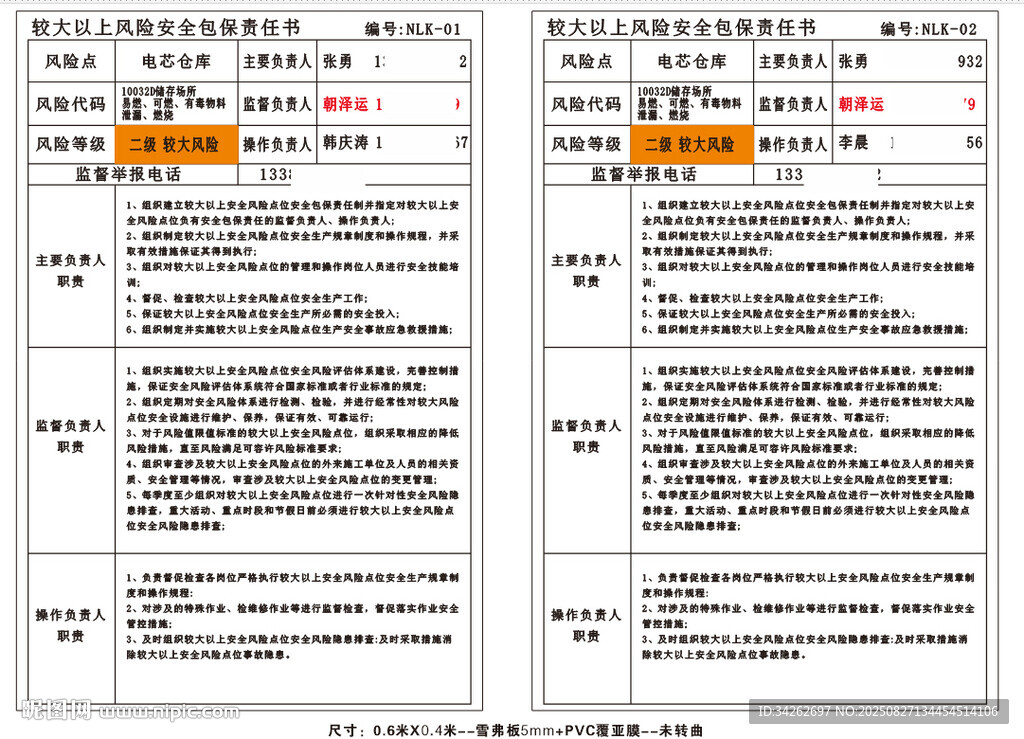 較大以上風(fēng)險(xiǎn)安全包保責(zé)任書(shū)
