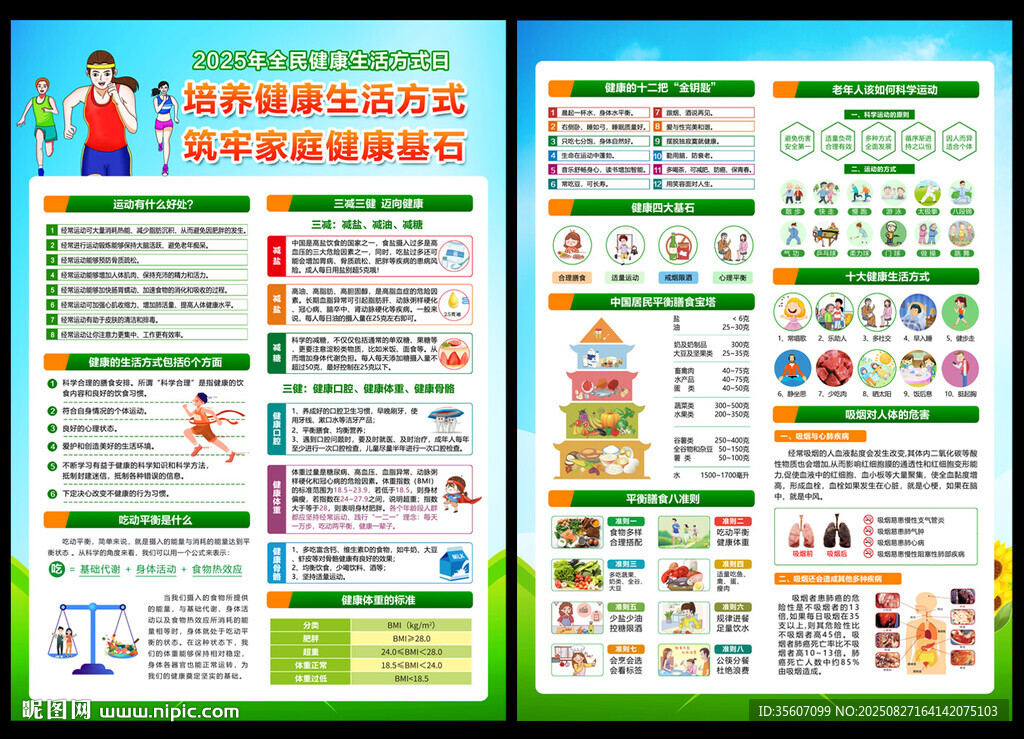 全民健康生活方式宣傳日宣傳單