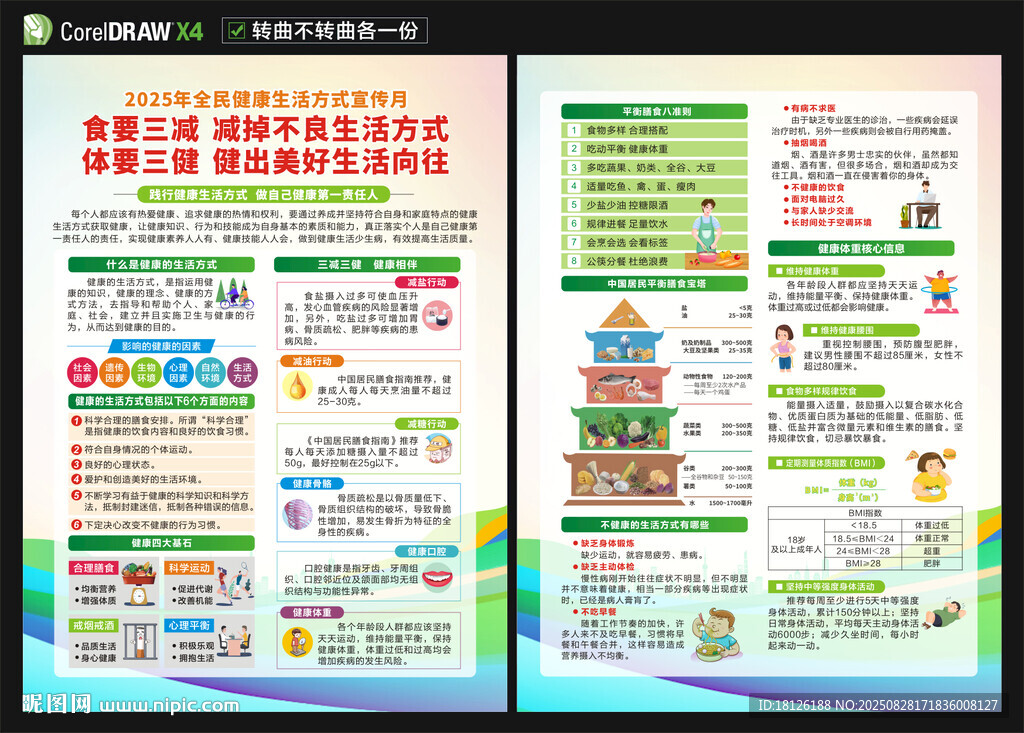 全民健康生活方式日宣傳單