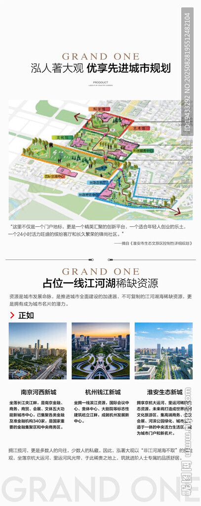先進(jìn)城市規(guī)劃一線湖景居住區(qū)易拉