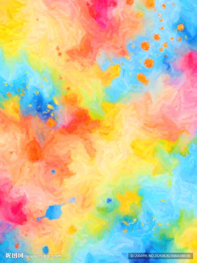 多彩水彩抽象背景圖案