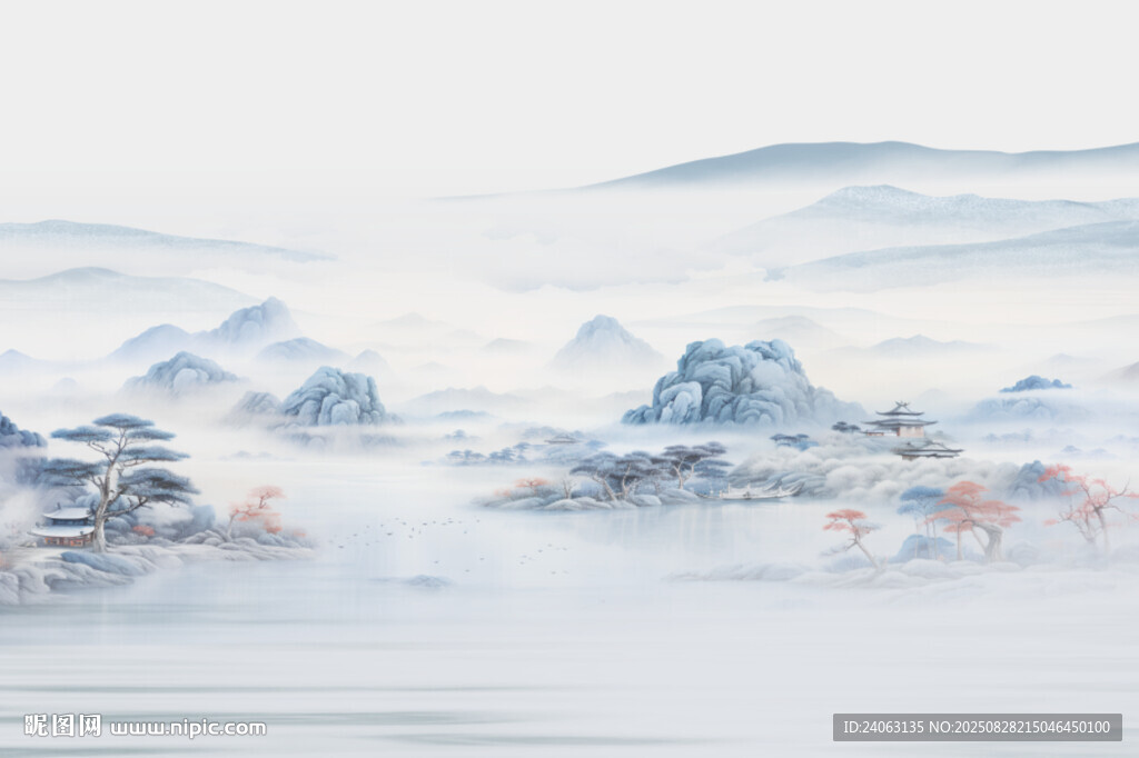 水墨山水間