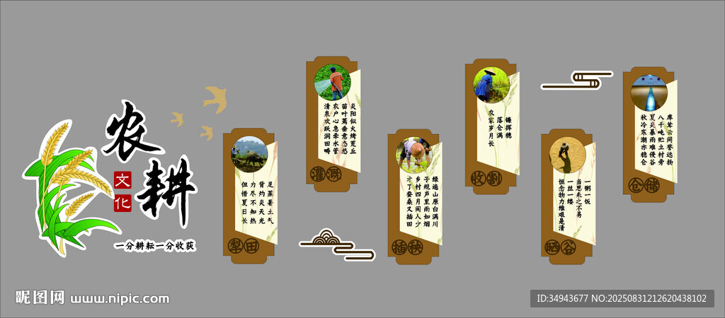 幼兒園環(huán)創(chuàng)主題墻成品傳統(tǒng)農(nóng)耕