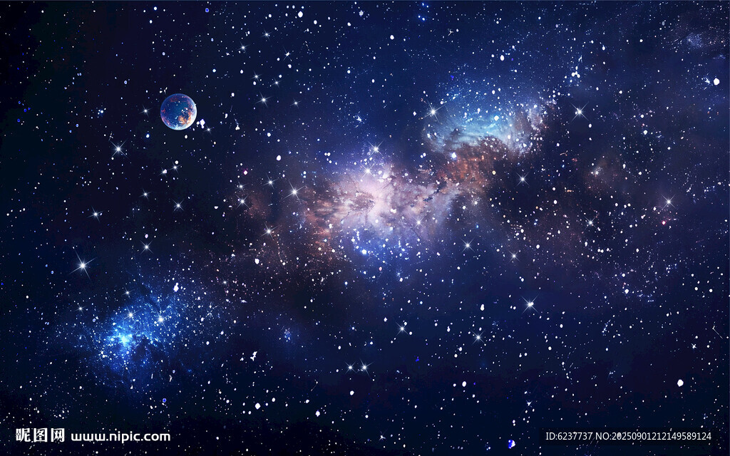 宇宙星空星云背景圖