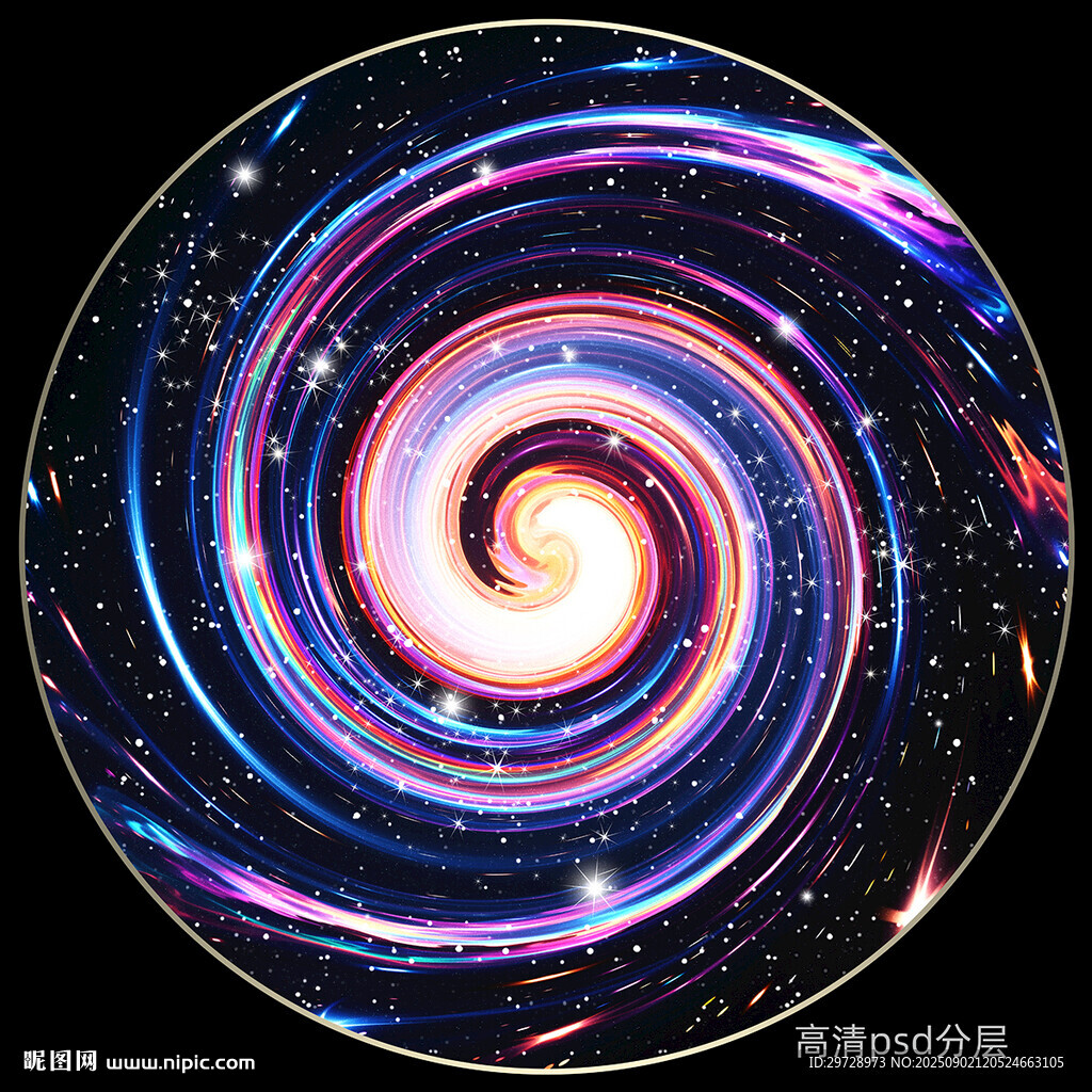 圓形宇宙星空