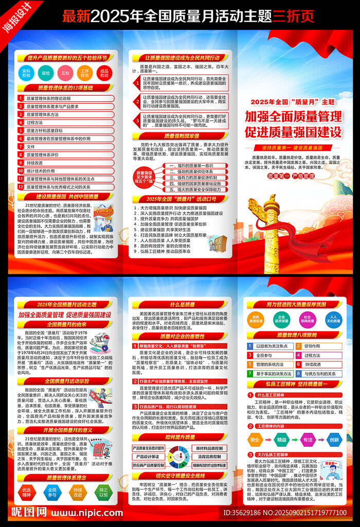 2025年全國質(zhì)量月三折頁