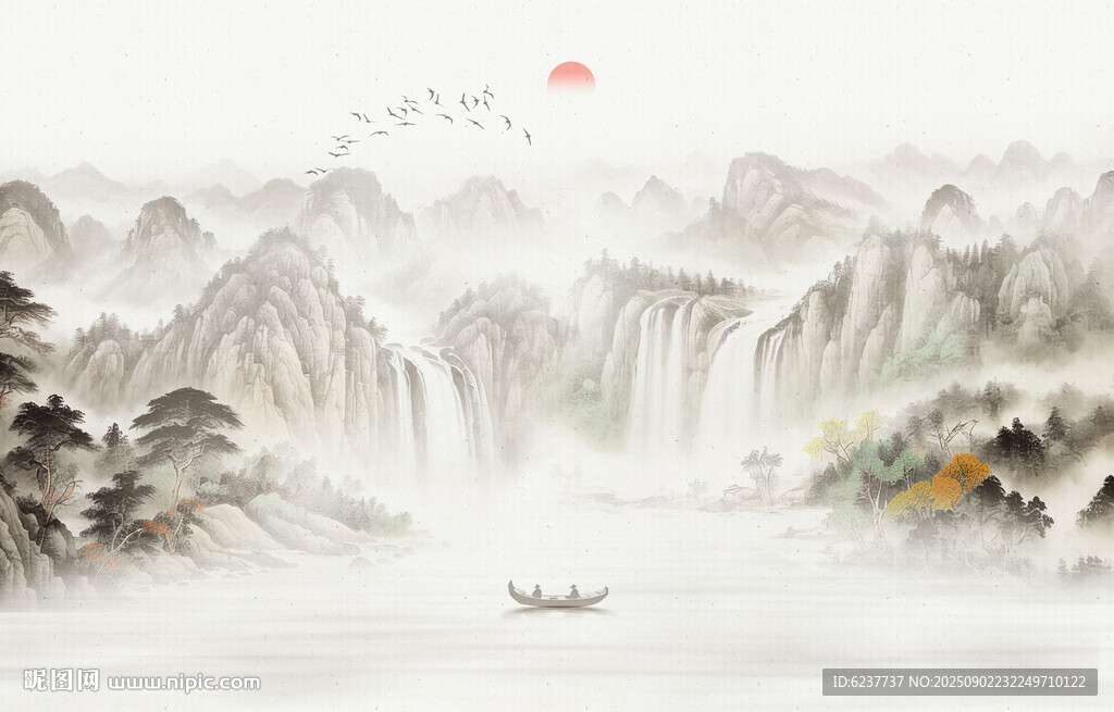國(guó)畫(huà)水墨山水畫(huà)