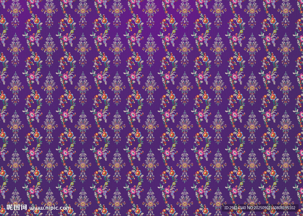 刺繡花卉圖案