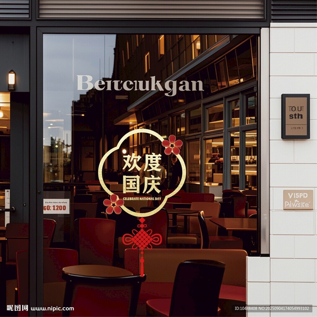 國慶節(jié)玻璃貼