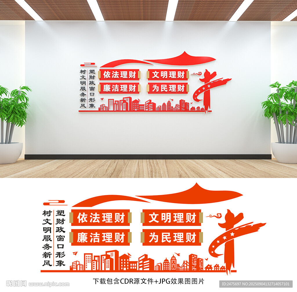 財政文化墻