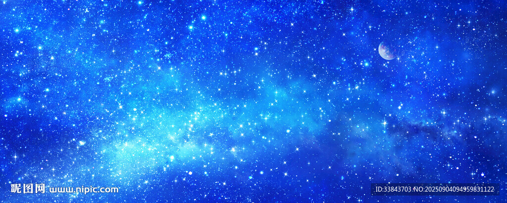 藍色星空天花軟膜背景
