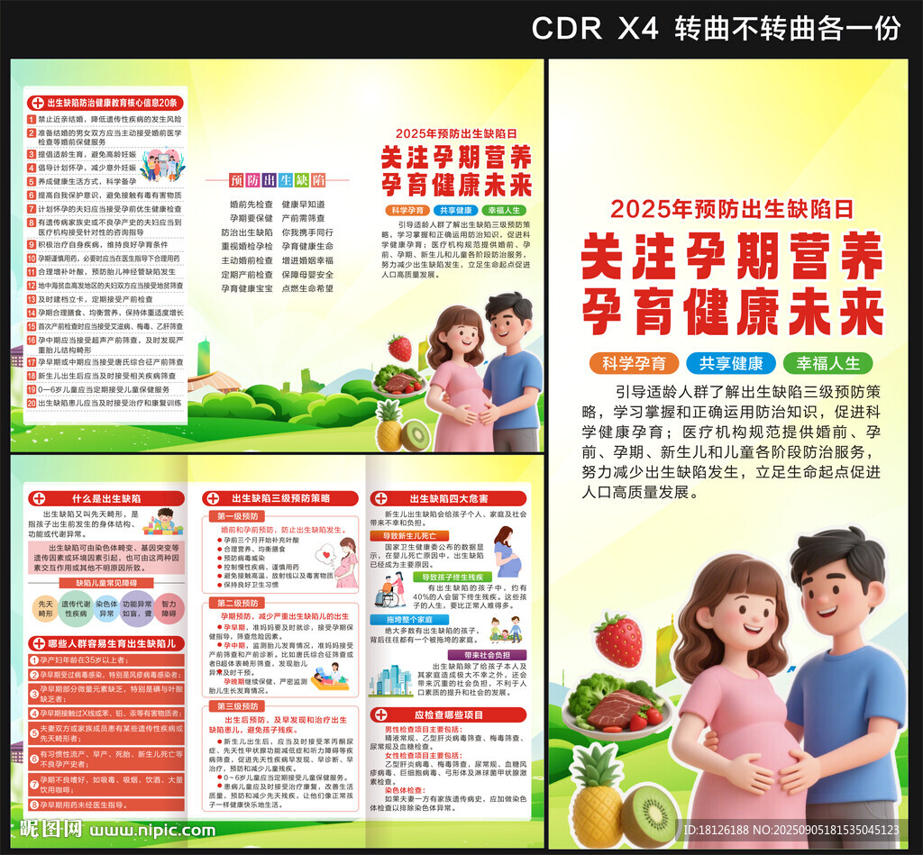 2025年預(yù)防出生缺陷日三折頁