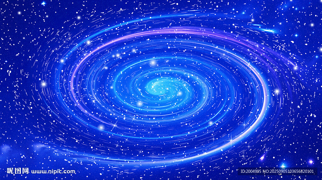 藍(lán)色宇宙星空旋渦