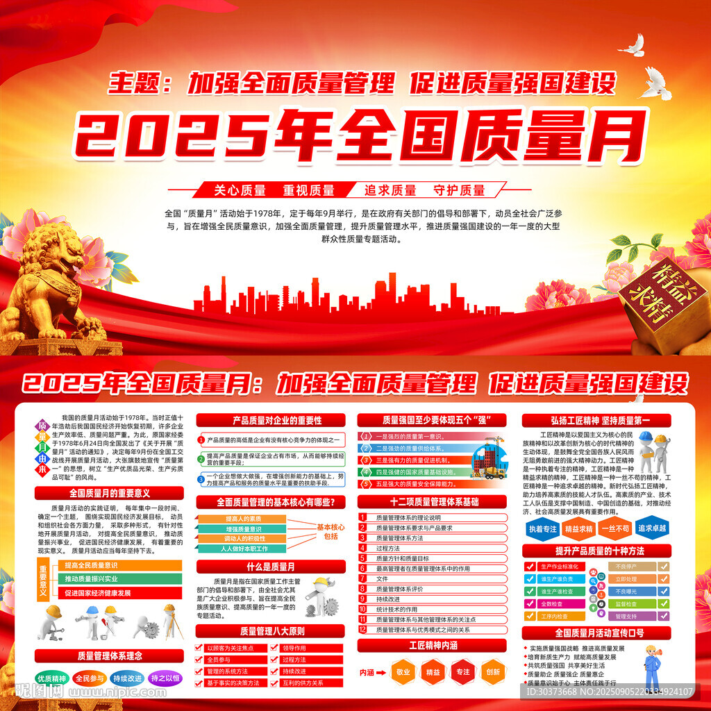 2025年全國質(zhì)量月宣傳欄