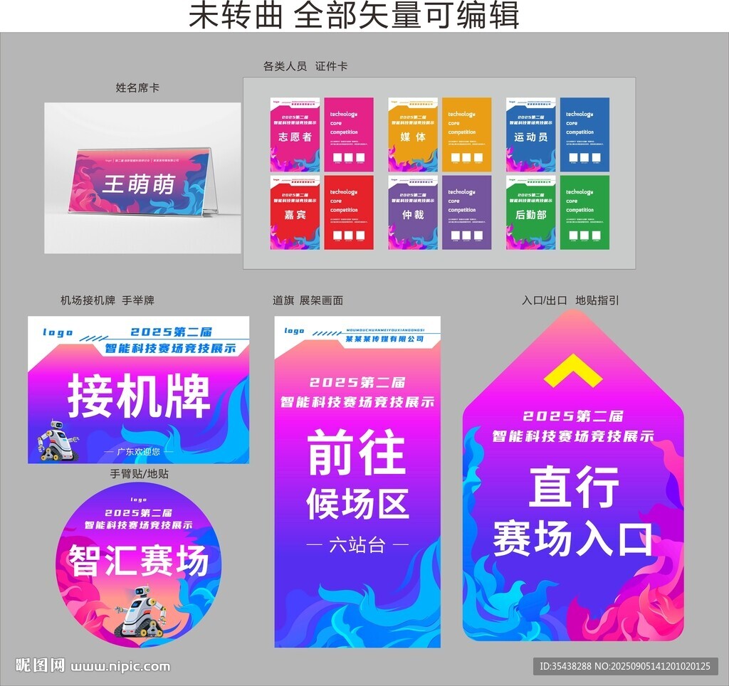 藍色指示牌全套物料展示