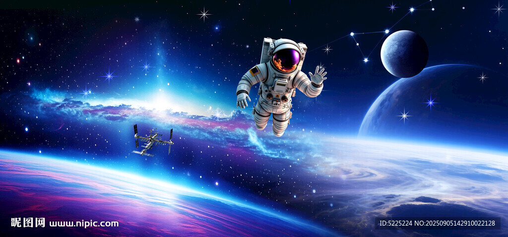 宇宙星空宇航員