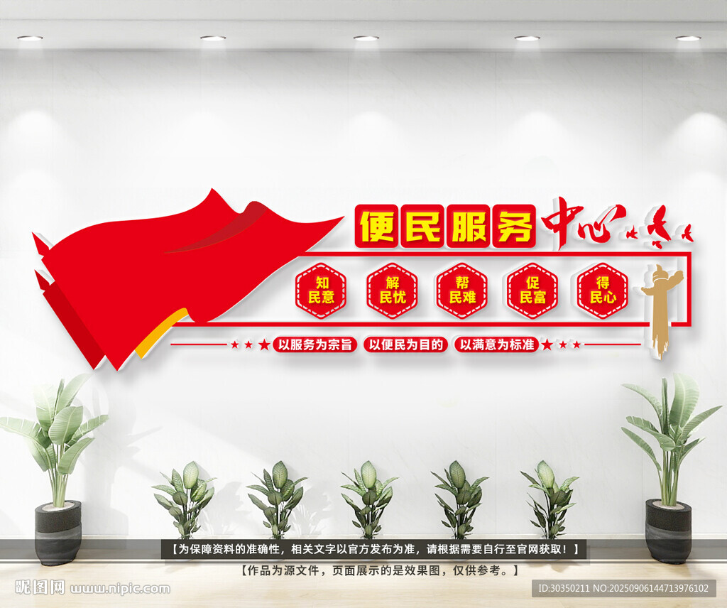 便民服務(wù)中心文化墻