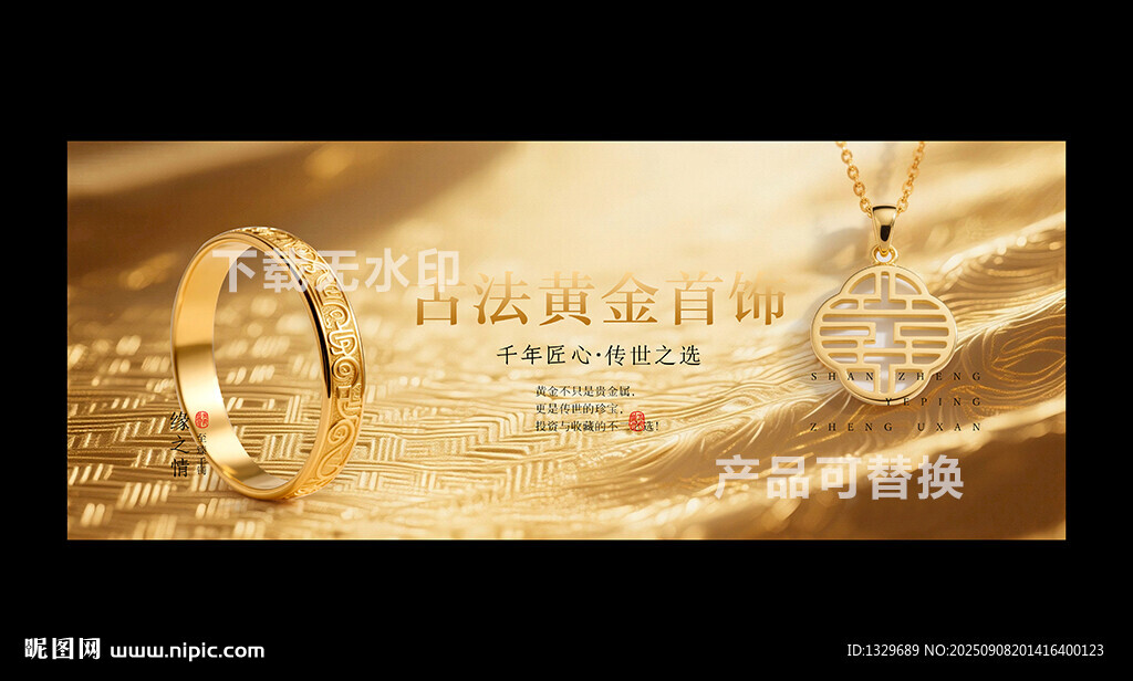 黃金首飾海報