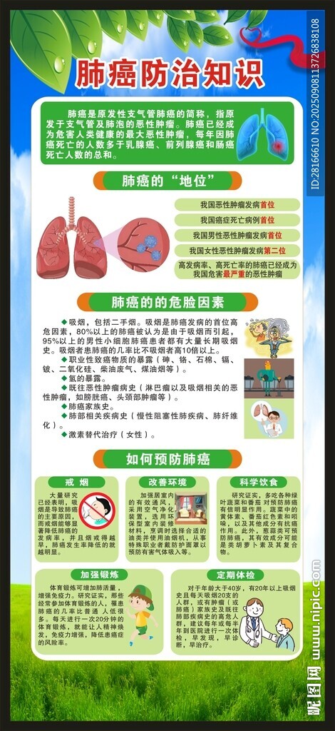 全國腫瘤防治宣傳周展架