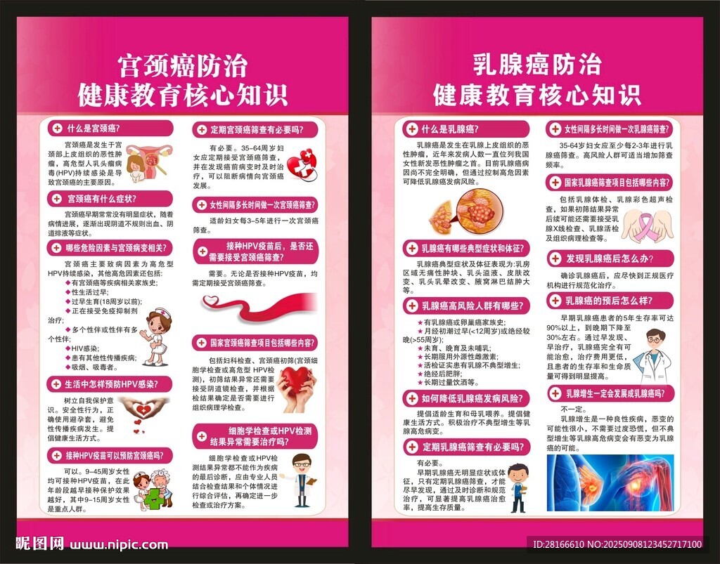 兩癌防治海報(bào)