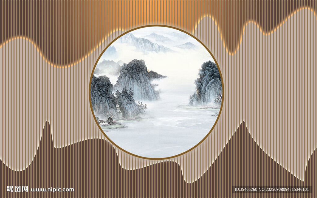 木格柵背景墻