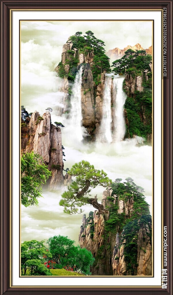 山水國(guó)畫風(fēng)景圖
