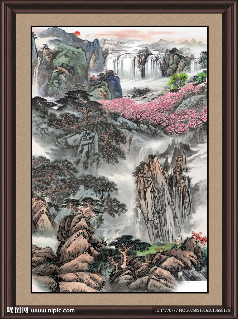 山水國畫風(fēng)景圖