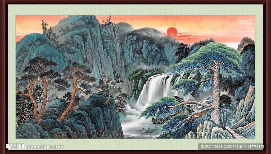 山水國畫景觀