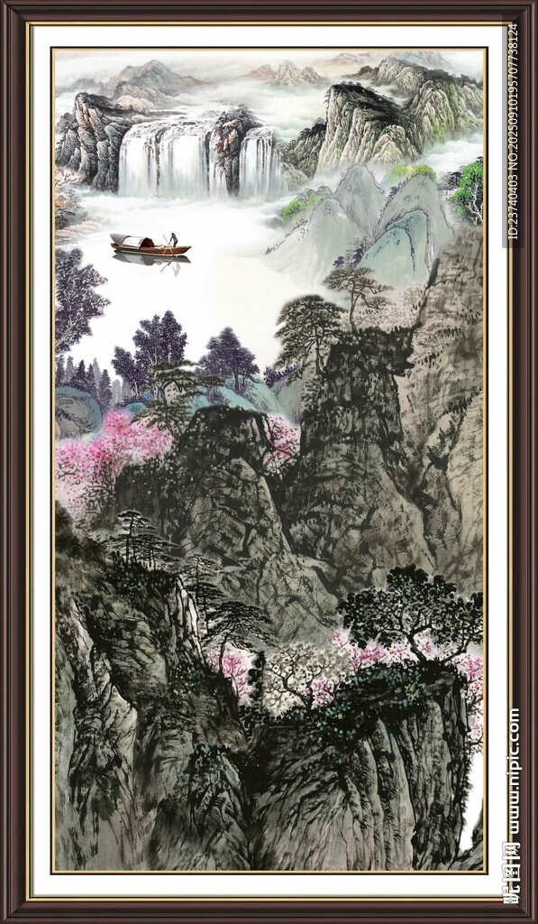 水墨山水國畫風(fēng)景圖