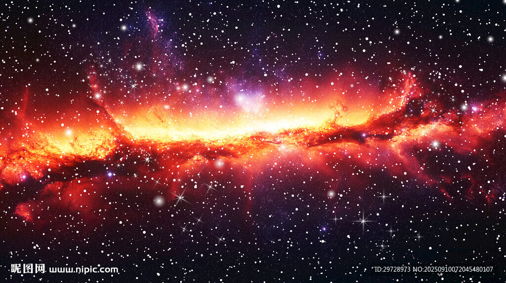 絢麗星系宇宙星空觀景象