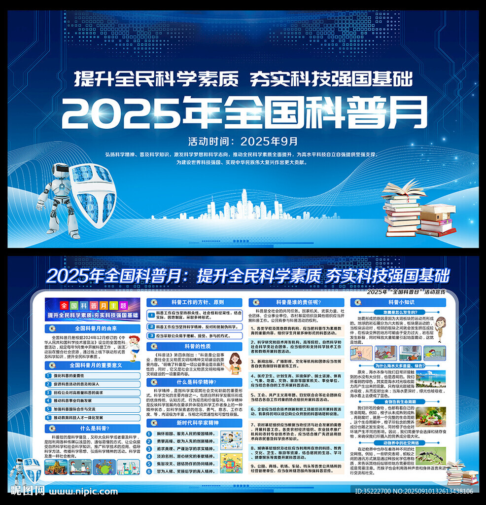 2025年全國科普月宣傳展板