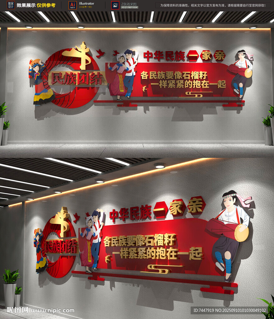 民族團(tuán)結(jié) 黨建文化墻