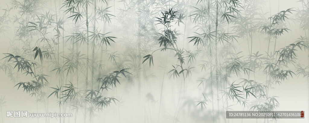 水墨竹子
