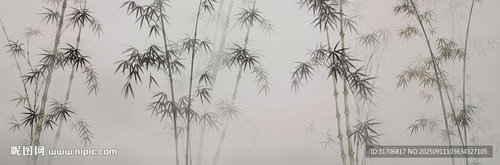 水墨竹子
