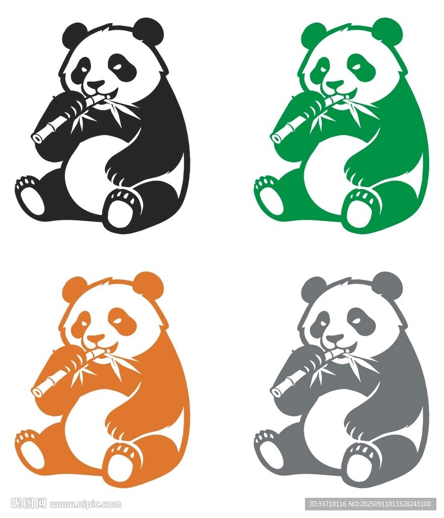 矢量熊貓