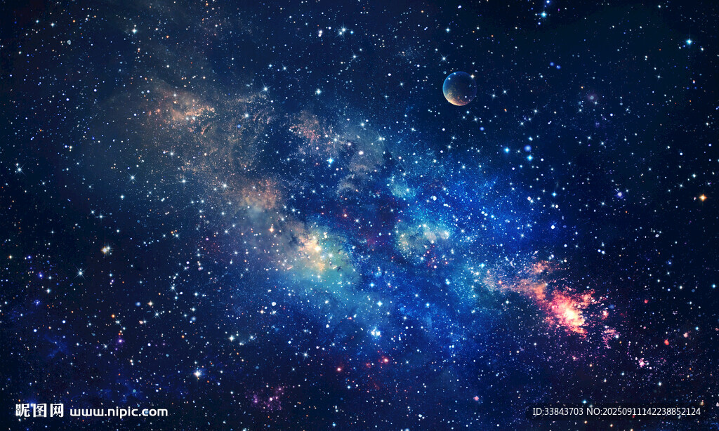 藍(lán)色星空宇宙星空圖
