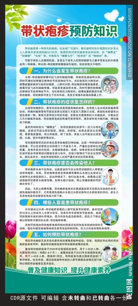 帶狀皰疹展架