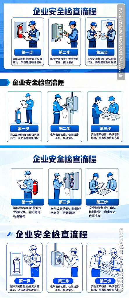 企業(yè)公司工廠安全檢查流程
