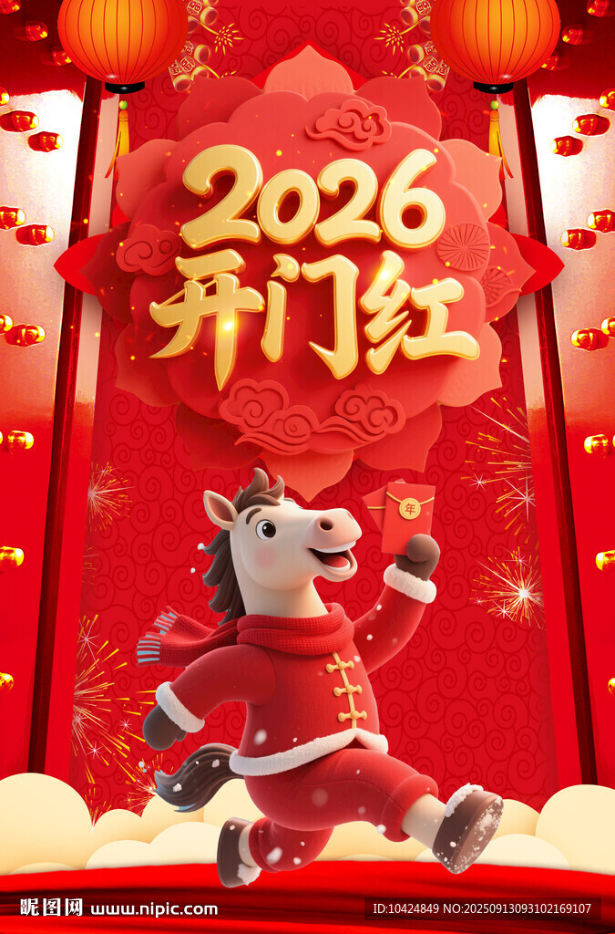 2026開(kāi)門紅吊旗