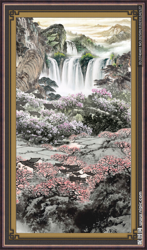 大好河山 山水畫 客廳風(fēng)景畫 