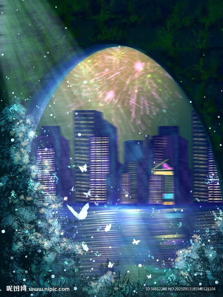 夢(mèng)幻都市夜景壁紙