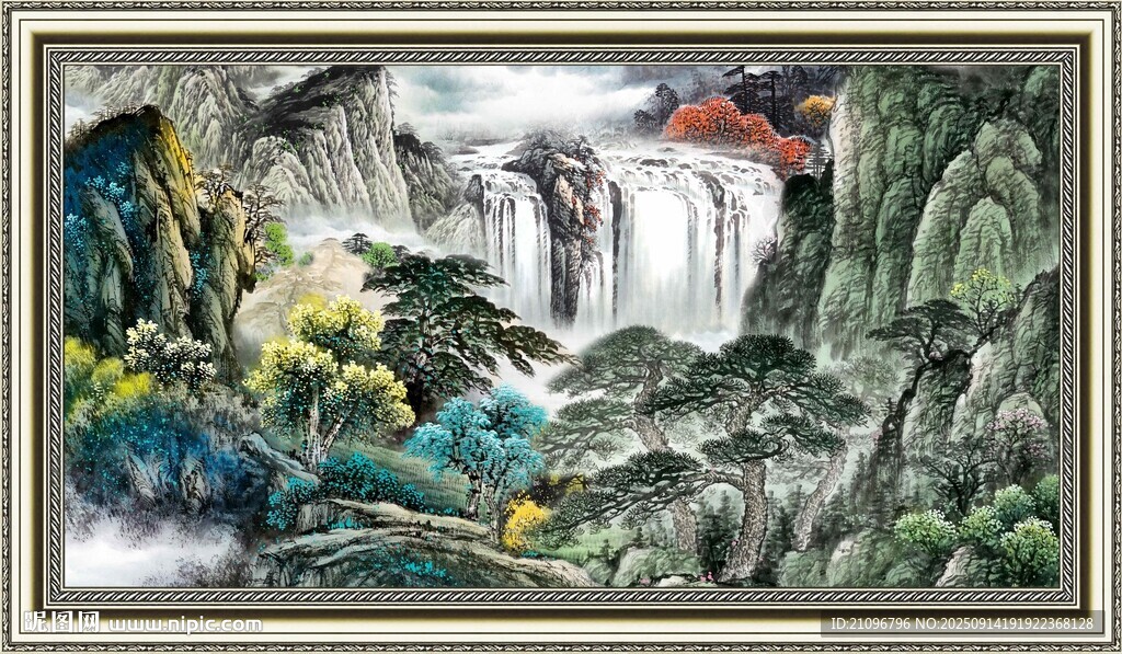 山水國畫風(fēng)景圖