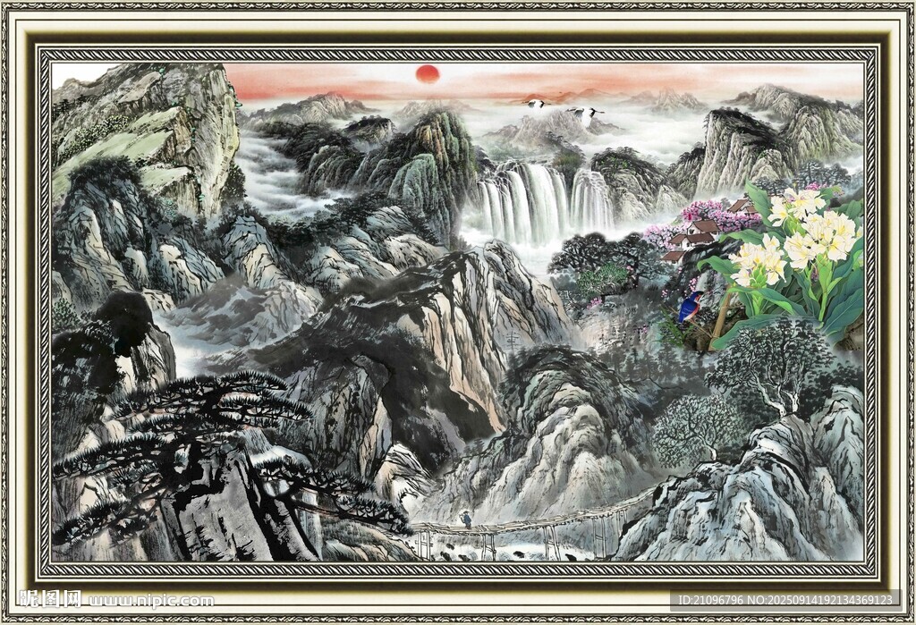 山水國畫風(fēng)景圖