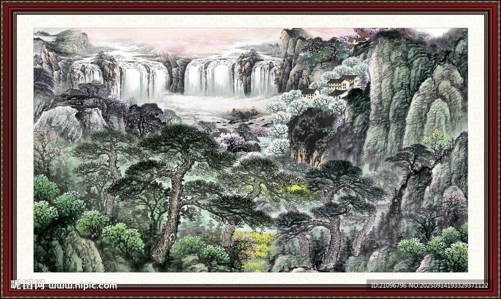 山水國畫景觀