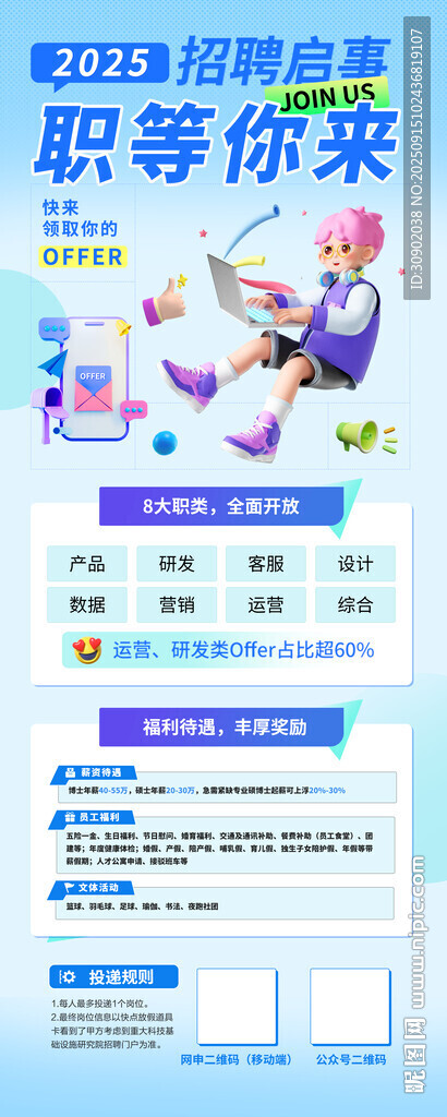 招聘海報(bào)職等你來(lái)