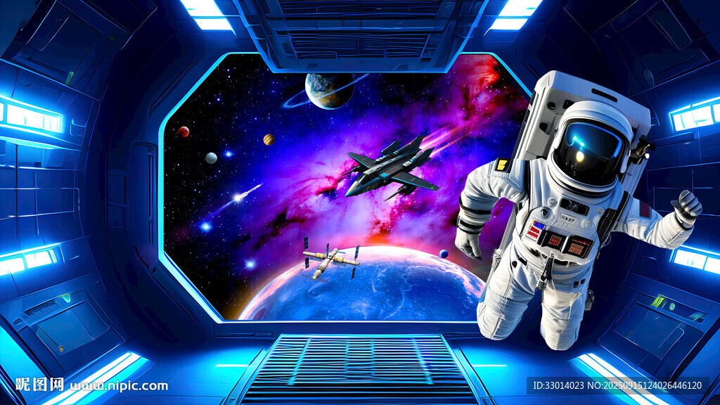 科幻星空賽博朋克 