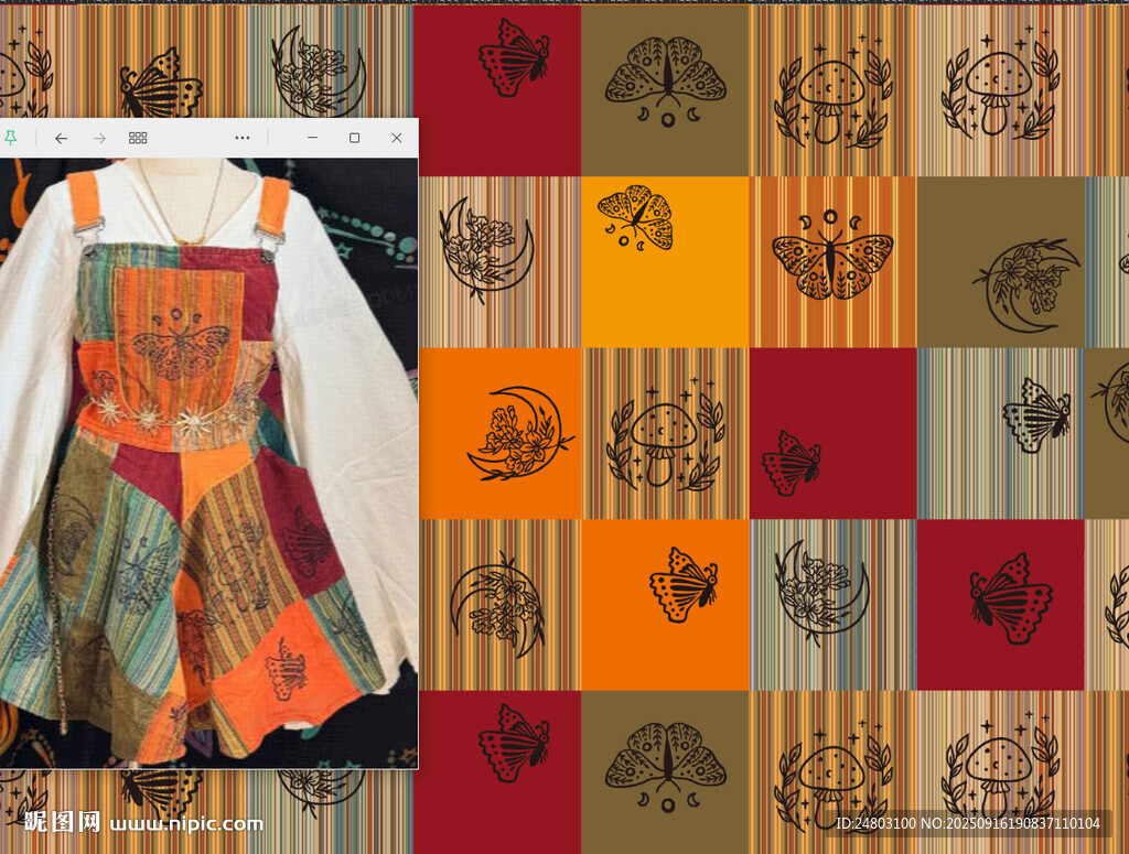 多彩拼布風(fēng)服飾展示