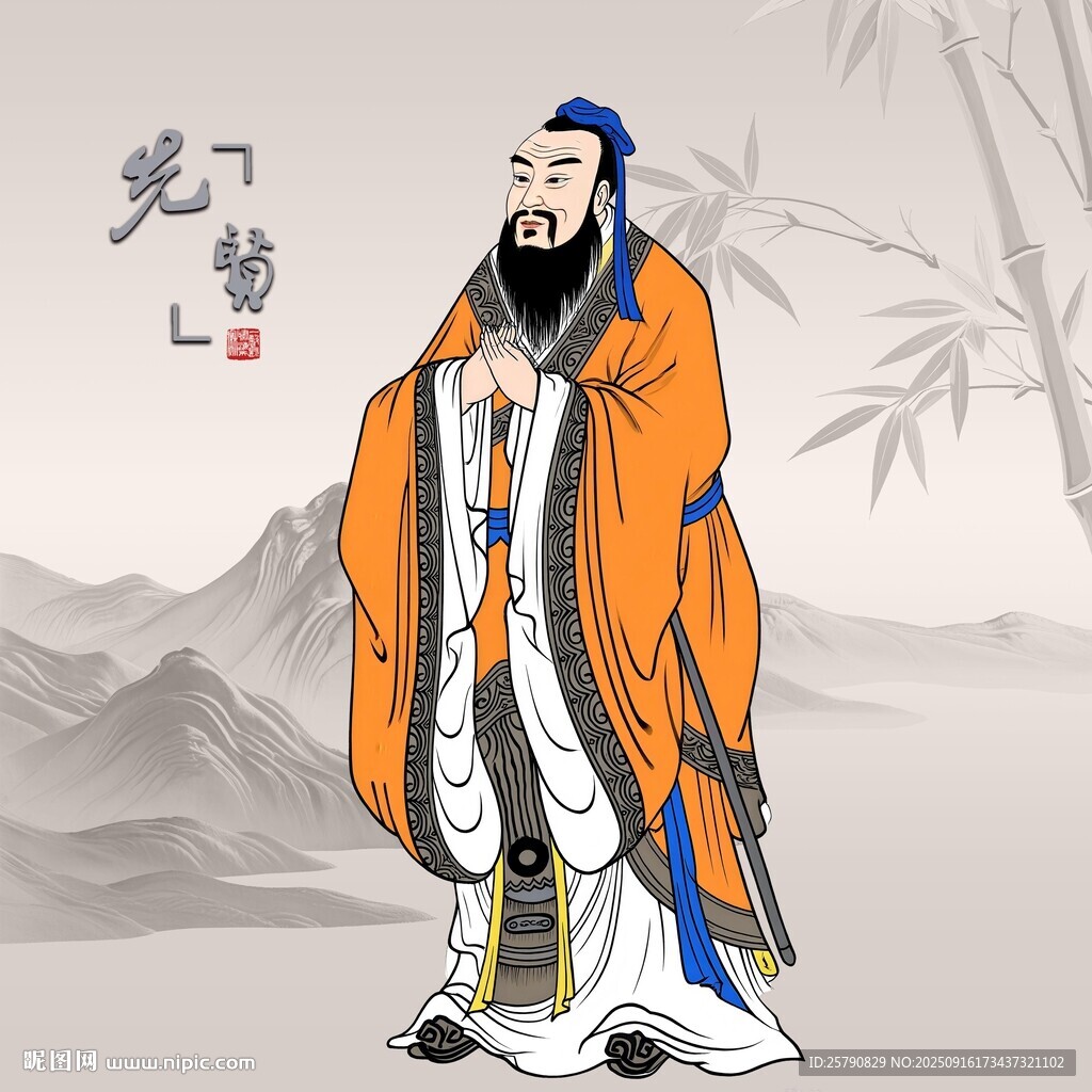 孔子畫像孔夫子